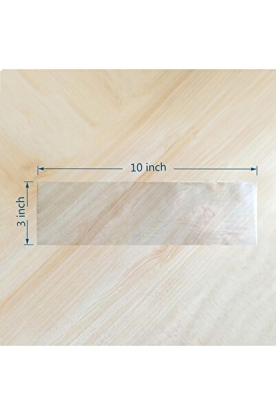 LİNVİN Transparent Plastic Ice Pop Bags, Rectangular 3×10 in, Leak-Proof, 100 pcs