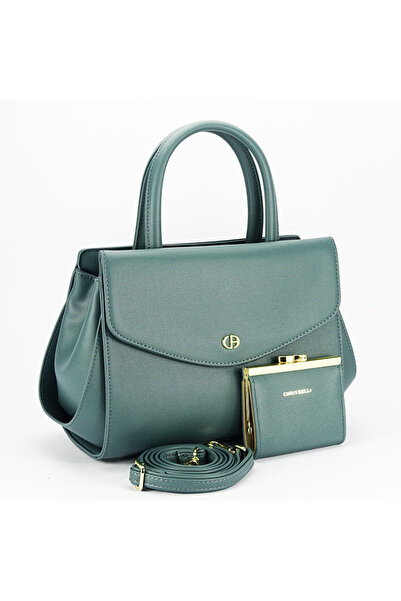 CHRİS BELLA Premium blue green bag with wallet B-CB2427-2 M6