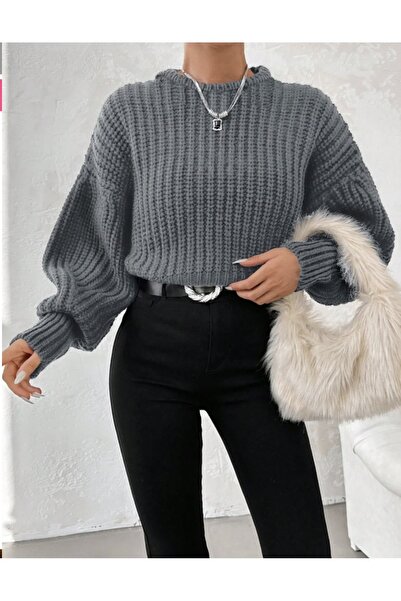 AYZEY Balloon Sleeve Knitwear Sweater