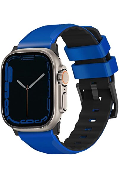 uniq سوار سيليكون لساعة Apple Watch (49/45/44/42 مم) - أزرق