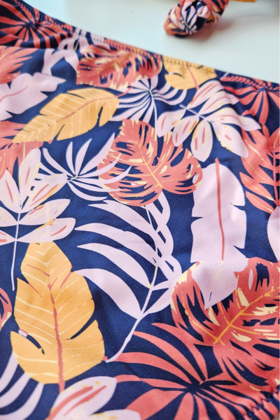 embody Two-piece swimsuit, large size, floral print, multicoloured, exotic Flower