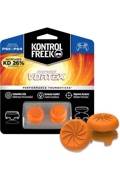 kontrolfreek مجموعة عصا التحكم لجهاز FPS Freek Vortex PS4 - برتقالي