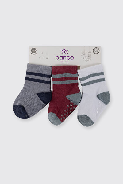 Panço Erkek Bebek 3'lü Soket Çorap