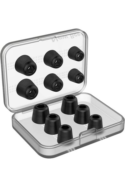 New Bee [6 أزواج] أطراف سماعات أذن من إسفنج الذاكرة، 12 قطعة عازلة للضوضاء 5-...