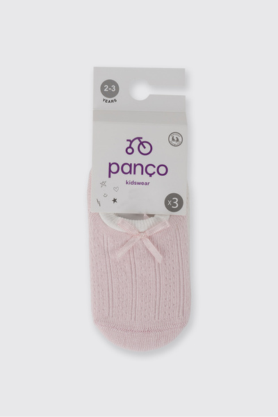 Panço Kız Çocuk Kurdelalı Babet Çorap