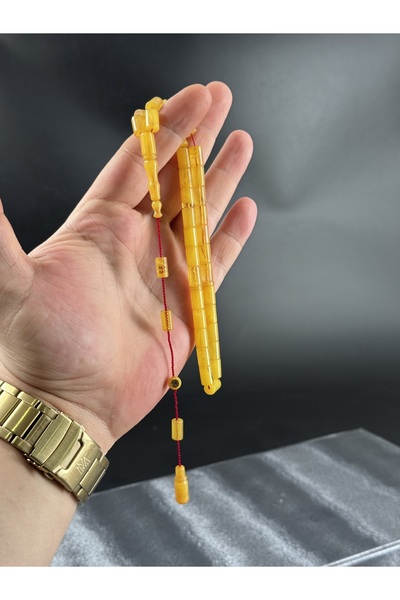 Tesbih-i Hazır Tesbihçilik Usta İşçilikli ve İmzalı Sistemli Sıkma Kehribar K...