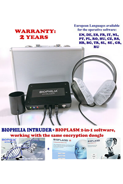 HOPE R Biophilia Intruder NLS bioresonance scanning device, diagnostics and therapy + Bioplasm 2in1 software