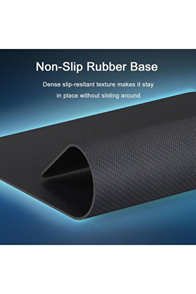 Generic Senetem Large XXXL Gaming Mouse Pad - Ultra-Thin 90×40 cm, Non-Slip Rubber, Black