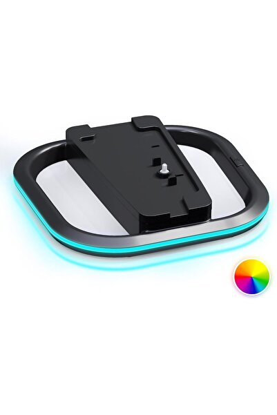 Honcam حامل عمودي لجهاز PS5 (رقمي/رفيع/قرص) مع برغي، أسود، ABS، RGB