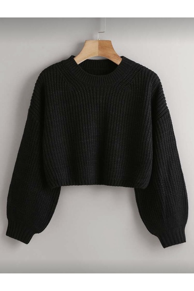 AYZEY سترة تريكو قصيرة كبيرة الحجم