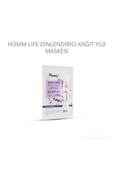 Homm Bitkisel Dinlendirici Kağıt Yüz Maskesi 15gr.