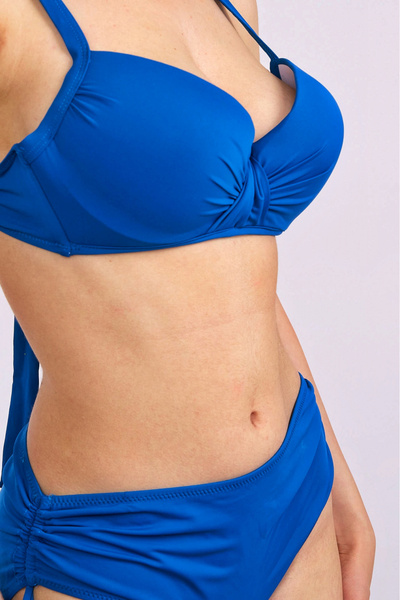 embody Costum de baie mărime mare, albastru, cu șnur reglabil, Ema