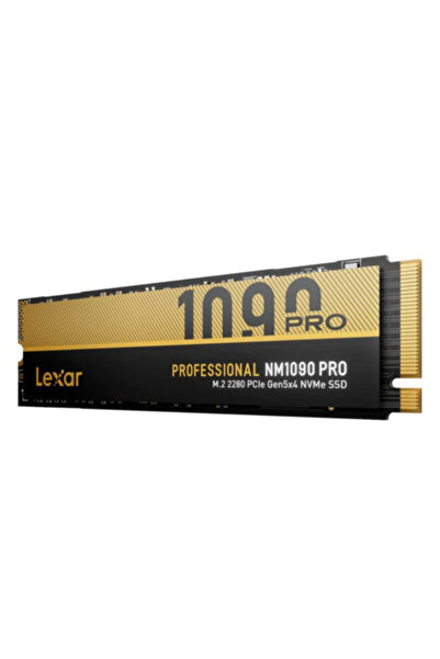 Lexar قرص تخزين SSD Lexar® Professional NM1090 PRO PCIe 5.0 NVMe سعة 2 تيرابايت M.2 2280 بسرعة قراءة 14,000 ميجابايت/ثانية وكتابة 13,000 ميجابايت/ثانية