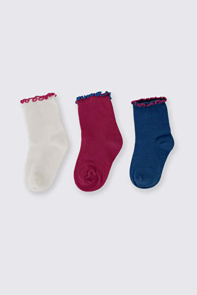 Panço Kız Çocuk 3'lü Soket Çorap
