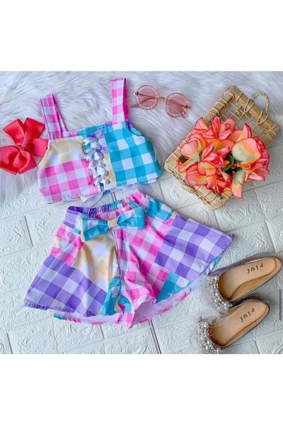 ALARAÇOCUKKIDS Kız Çocuk Şort Takım