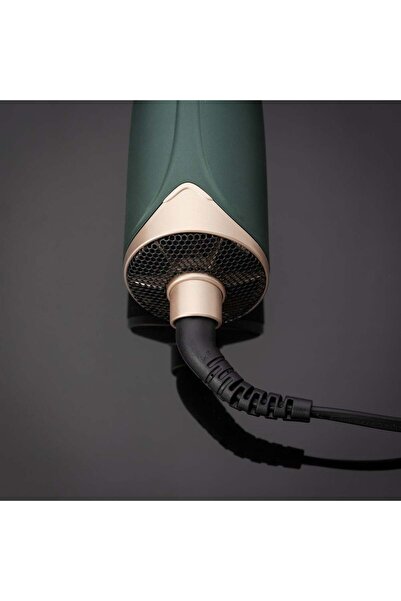 rebune 1200W Hair Styler and Dryer - Dark Green x Gold