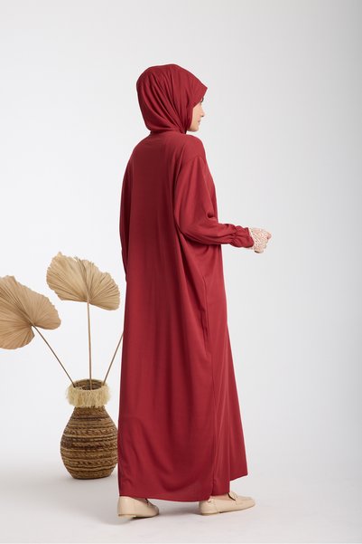 AKPİYYER Lace. Zip-up Shawl Hijab Prayer Dress