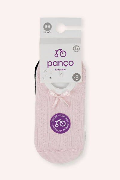 Panço Kız Çocuk Kurdelalı Babet Çorap