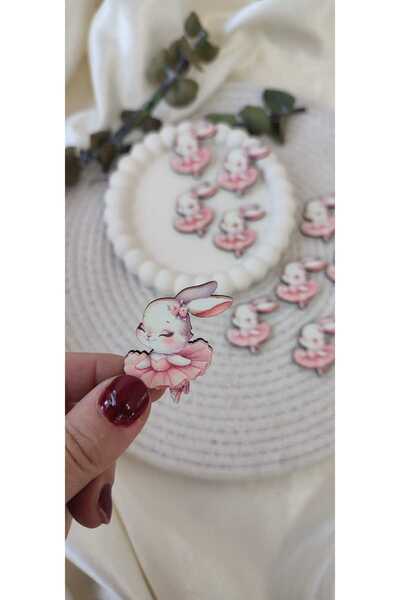 hoby shop TAVŞAN FİGÜR - TAVŞAN MAGNET SÜSLEMEK İÇİN - TAVŞAN (10 ADET)