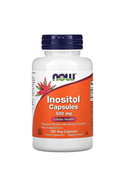 Now Foods Inositol 500 Mg, Healthy Membrane Function Cellular Health 100 Veg ...
