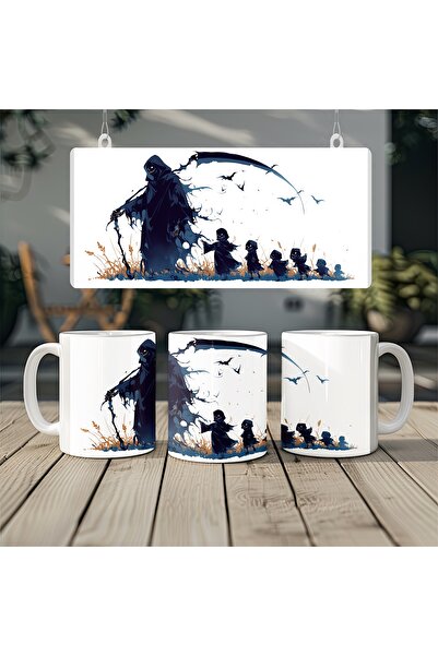 Beramussa Spooky Family Mug – Ghostly Fun Design Capturing the Halloween Spirit