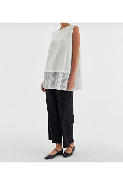 BZ BUTİK Pleated Combed Cotton Undershirt