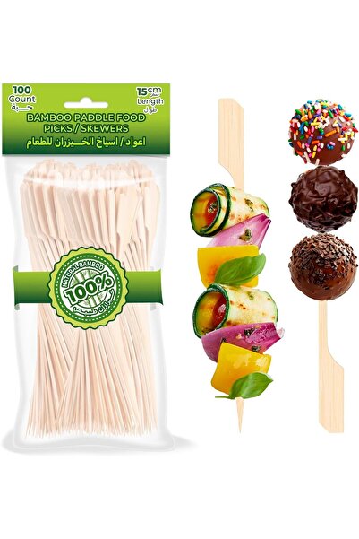 Pescador أعواد الفاكهة (مجداف طويل، 100 قطعة)