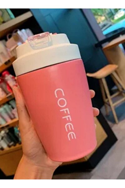 Other Stainless Steel Travel Coffee Mug (Pink, 400 ml)