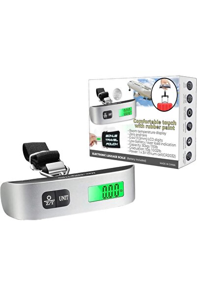 Pescador ميزان رقمي محمول لوزن 50 كجم معلق لحقيبة السفر والأمتعة