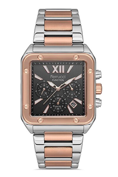 Ferrucci ساعة يد رجالية FC-14504FM.03 مطلية بالفولاذ