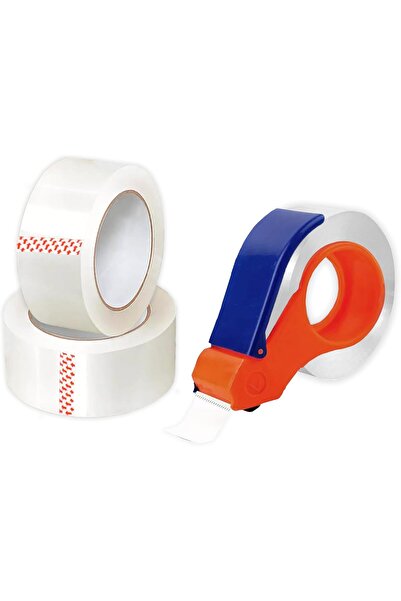 Pescador شريط شفاف كريستالي شديد التحمل 48 مم × 50 ياردة (3 لفات + موزع)