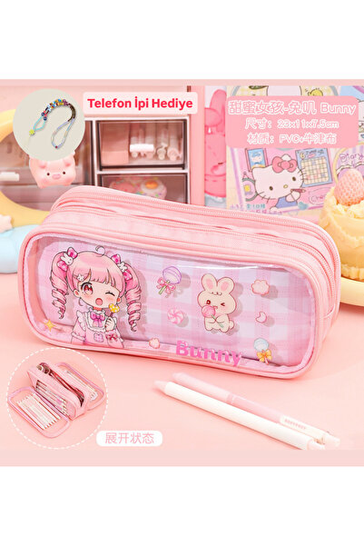 synshop Husă pentru creion cu mai multe compartimente, de dimensiuni mari, cu...