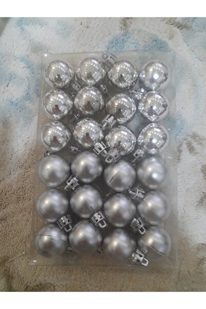 Lider MAGNESİA ΧΡΙΣΤΟΥΓΕΝΝΙΑΤΙΚΕΣ ΣΤΟΥΡΕΣ ΜΠΑΛΕΣ 3 εκ. ΑΣΗΜΕΝΙΕΣ 24 ΤΕΜ. 12 ΓΛΑΝΤΕΣ 12 ΜΑΤ ΑΣΗΜΕΝΙΕΣ