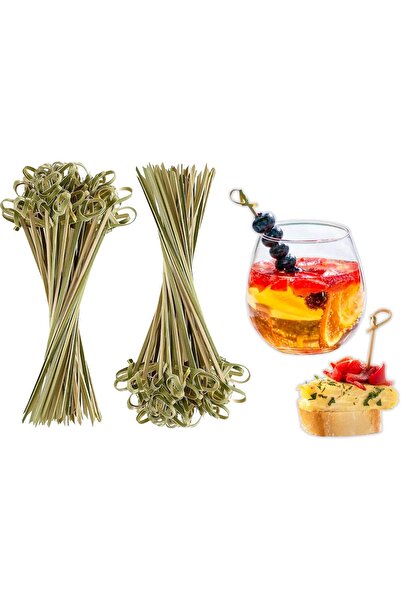 Pescador أعواد طعام قصيرة من الخيزران، 200 قطعة، مقاس 12 سم