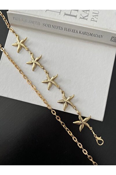 Maison La Femme Gold 5 Yıldızlı Detaylı Ayarlanabilir Kadın Kemer Pantolon Kemeri Elbise Kemeri Gömlek Kemeri