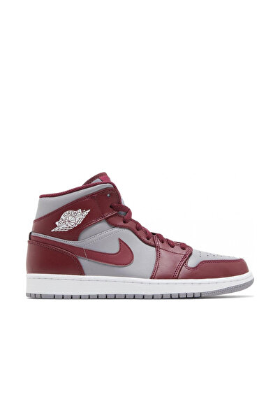 JORDAN Sport Shoes 1 Mid CherryWood-Burgundy Grey DQ8426615