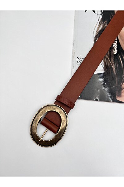 Mynoa Women's Belt with Antique Buckle, Jacket Belt, Trouser Belt.