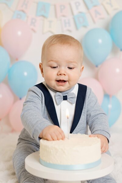 SeaBubbles Tuxedo Baby Boy Jumpsuit with Bow Tie