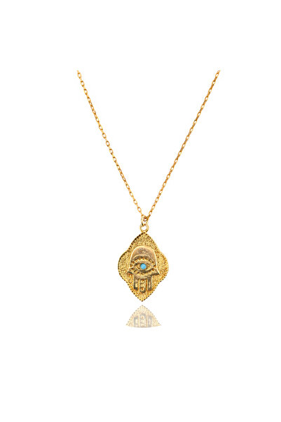 Masaliko Fatma Ana Eli M 1 Gümüş Kolye Ms3363, 925 Ayar Kadın Gümüş Kolye, Al...