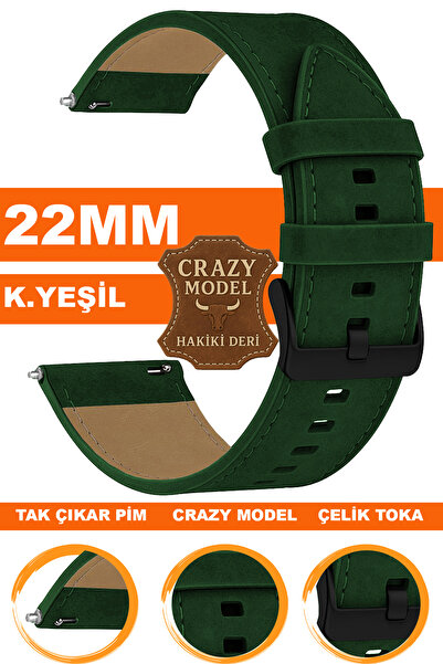 COBRA حزام ساعة من الجلد الطبيعي الأصلي متوافق مع ساعة ريدمي ووتش 5 أكتيف / ل...