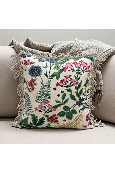 ozdesendesign غطاء وسادة مزين بشراشيب