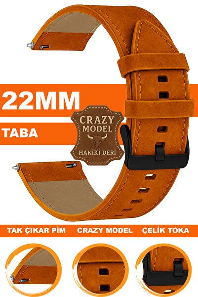 COBRA ساعة Mi Watch S1-S2 ذات هيكل دائري متوافقة مع حزام الساعة المصنوع من الجلد الطبيعي المجنون L10HWC-22MM