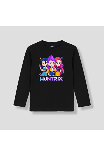 mixxi fashion تي شيرت Kpop Demon Hunters Huntrix بأكمام طويلة مطبوع للفتيات (...
