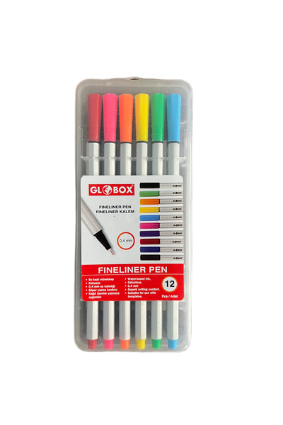 Globox Fineliner Keçeli Kalem 12'li