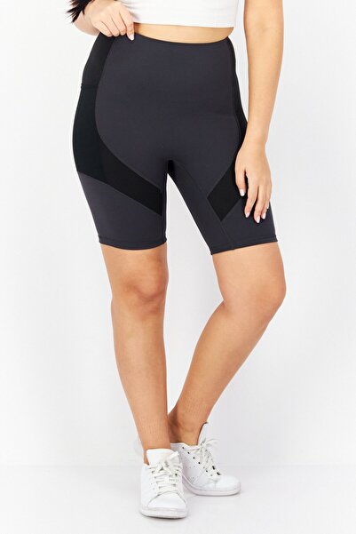 adidas Women Sportswear Fit Brand Logo Bike Shorts, Grey