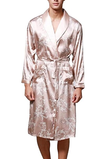 Margoun Gents Dragon Robe Gowns Pajamas Lingerie Nightgowns Men Kimono Bathro...