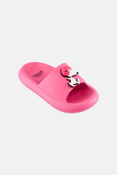 PEANUTS Kids Girl Slip On Slippers, Pink