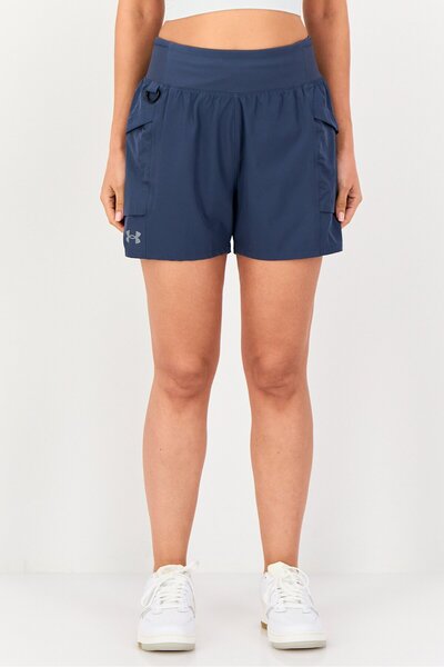 Under Armour Women Loose Fit Running Shorts, Slate Blue