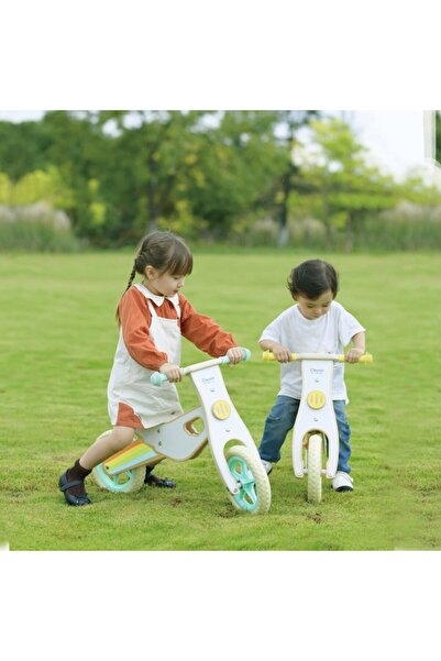 Classic World Bicicletă de echilibru din lemn, 12 inch, portocalie