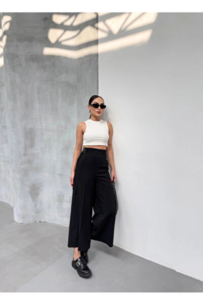 DEAG    230 Gr Poly Viscose Full Lycra Trousers with Metal Buckle Accessories